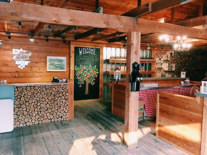 While on route from Banff National Park in Canada and heading to Vancouver, B.C., we made an overnight stop at one incredible place through Harvest Hosts: Scenic Road Cider Company.