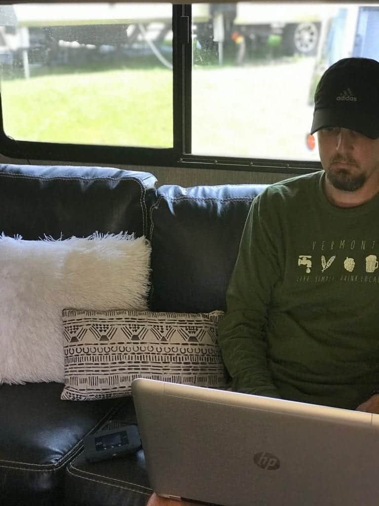 Working with a laptop from my RV is an everyday occurrence in my full-time RV life. Having adequate internet connectivity is a must, but it isn't always easy.