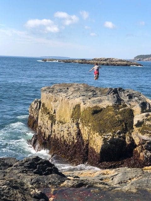 Out on Great Head Loop Trail, it makes you feel like jumping for joy. This teenager certainly feels that way, at least. Such incredible natural beauty.