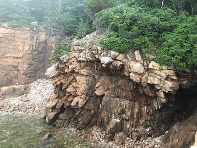 Rock formations like this one at Monument Cove are truly exceptional and offer hours of enjoyment in Acadia National Park.