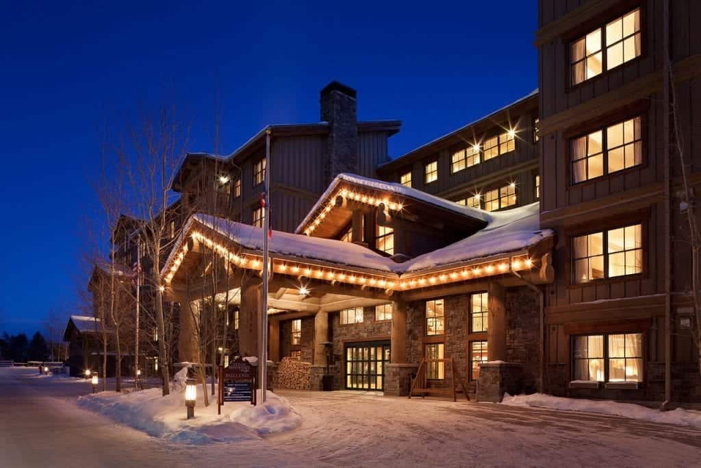Teton Mountain Lodge & Spa in the winter
