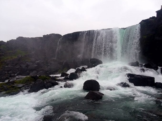 Oxararfoss Waterfall Thingvellir NP