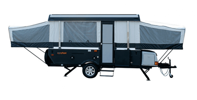 The expanded look of the Aliner Somerset Utah camping trailer -- roomy enough for the whole family and ready to camp!