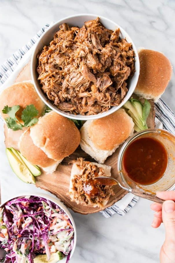 BBQ Pulled Pork from simple recipe that is easy to make for game day RV tailgating