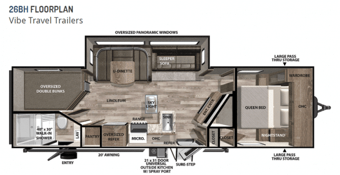 Small Bunkhouse Travel Trailer Floor Plans Viewfloor co