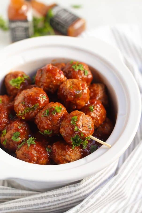 tailgating recipe slow cooker bbq meatballs