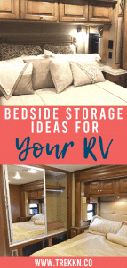 Bedside Storage Ideas for Your RV: Bedside Caddy, Shelf and Pocket