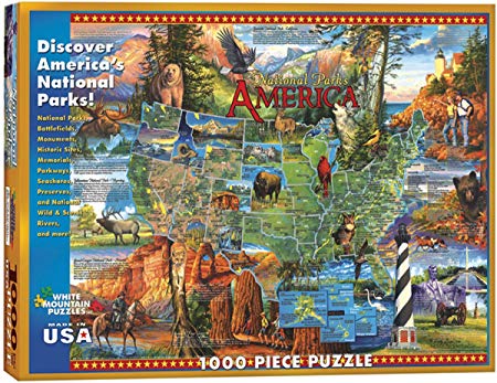 White Mountain Puzzles National Parks - 1000 Piece Jigsaw Puzzle