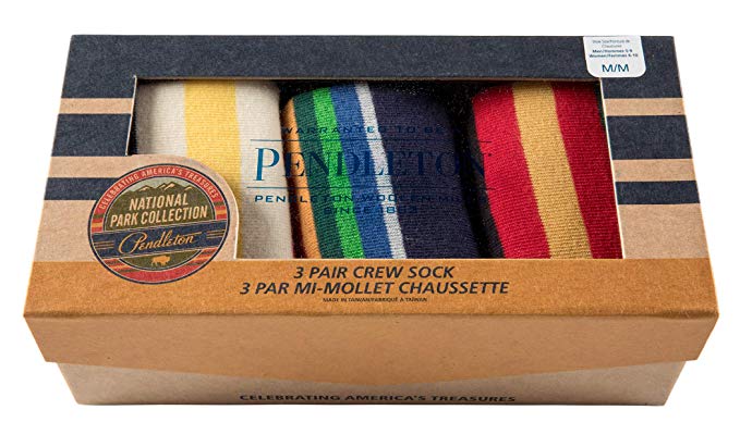 Pendleton Men's 3-pack National Park Socks Gift Box