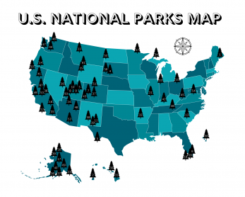 Your Printable U.S. National Parks Map with All 63 Parks (2023)