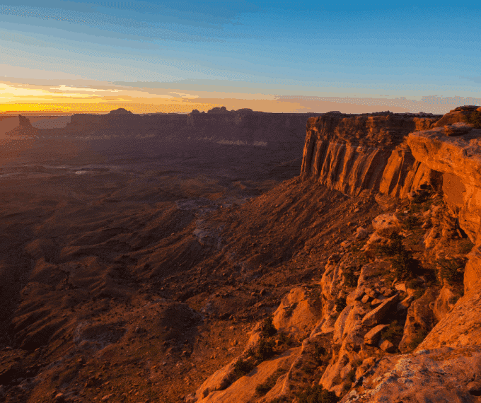 canyonlands national park at sunset