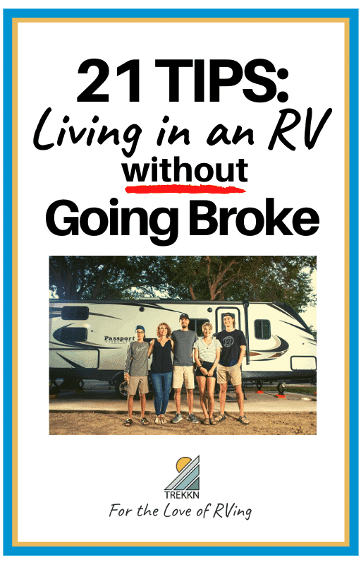 Living In An RV Without Going Broke: 21 Essential Tips - TREKKN