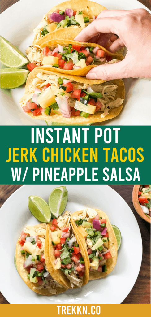 Instant Pot Jerk Chicken Tacos