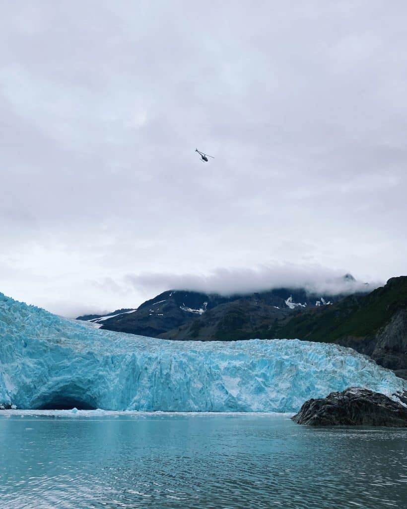 a view of aialik glacier in seward alaska