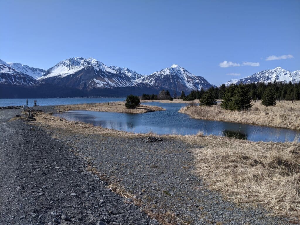 view of the mountains in seward