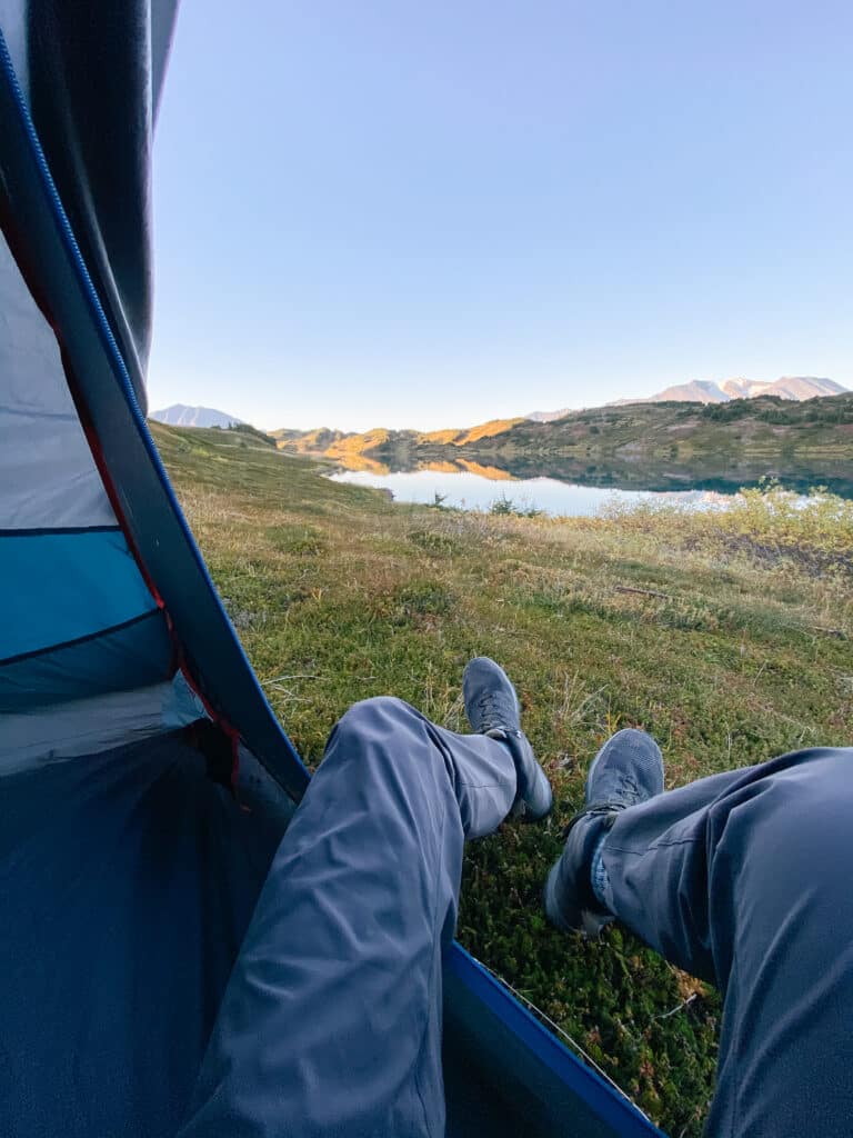 camping on lost lake trail seward alaska