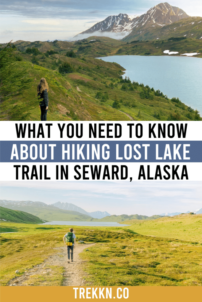 hiking the lost lake trail in seward alaska