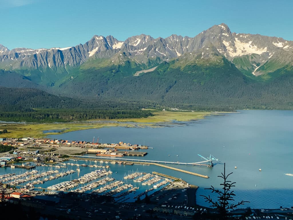 a view of Seward, Alaska