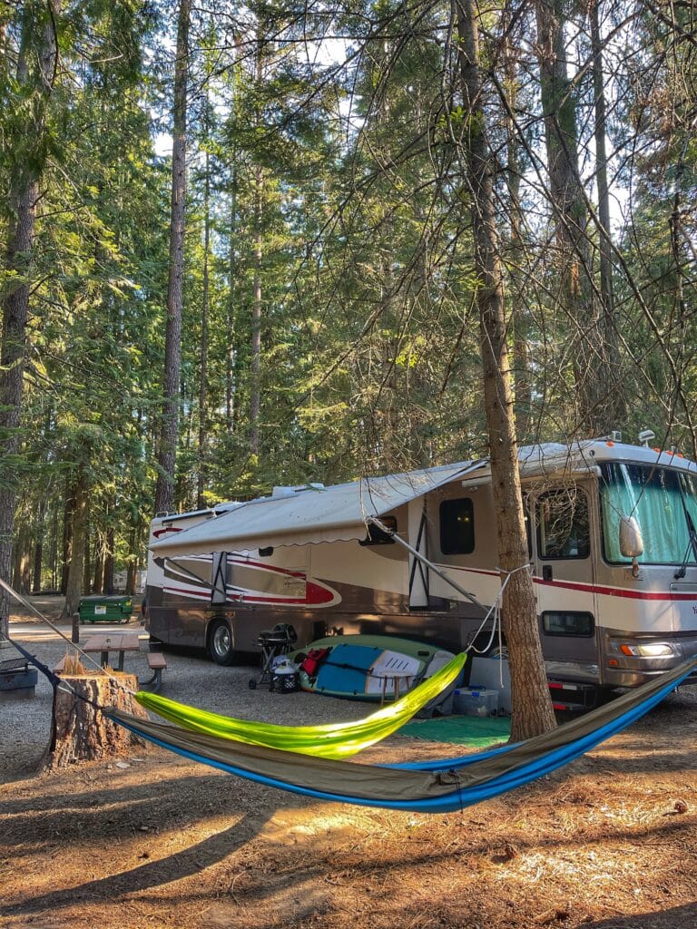 class A boondocking with solar