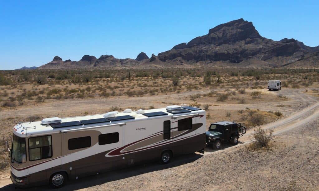 boondocking with 12v fridge