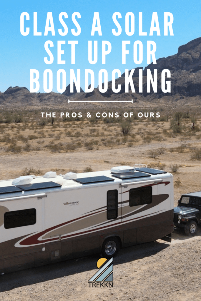 class a solar set up for boondocking