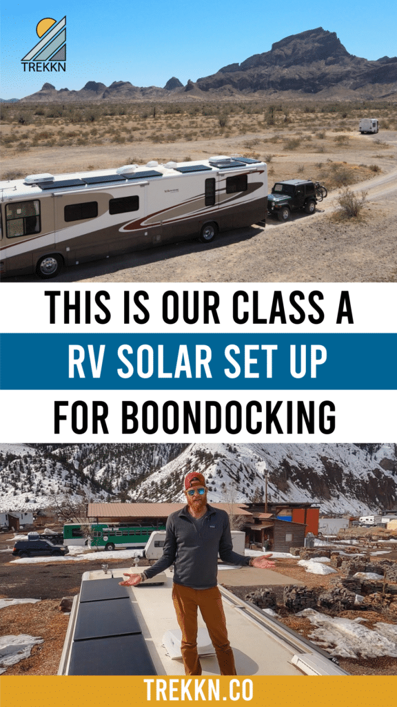 our solar set up for a class A RV