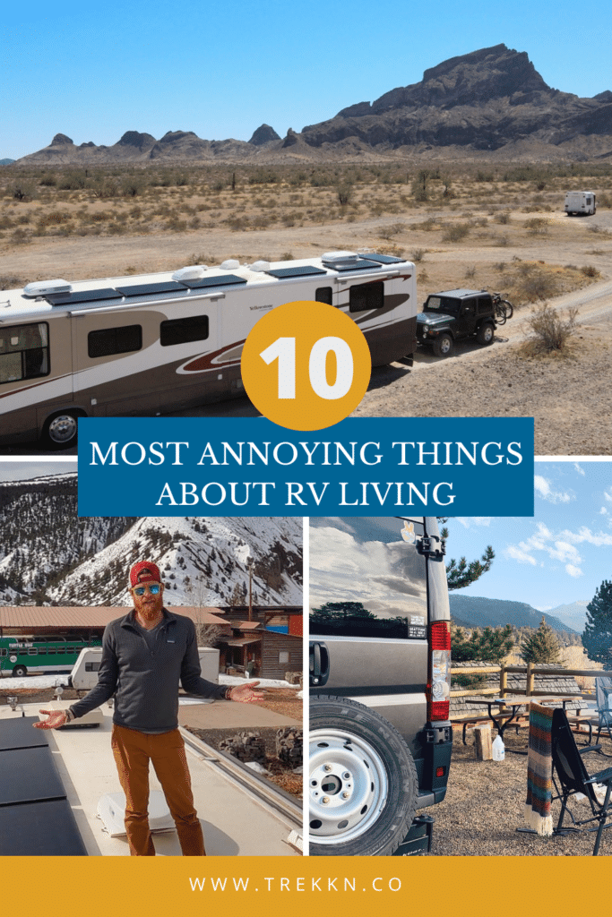 most annoying things about rv living