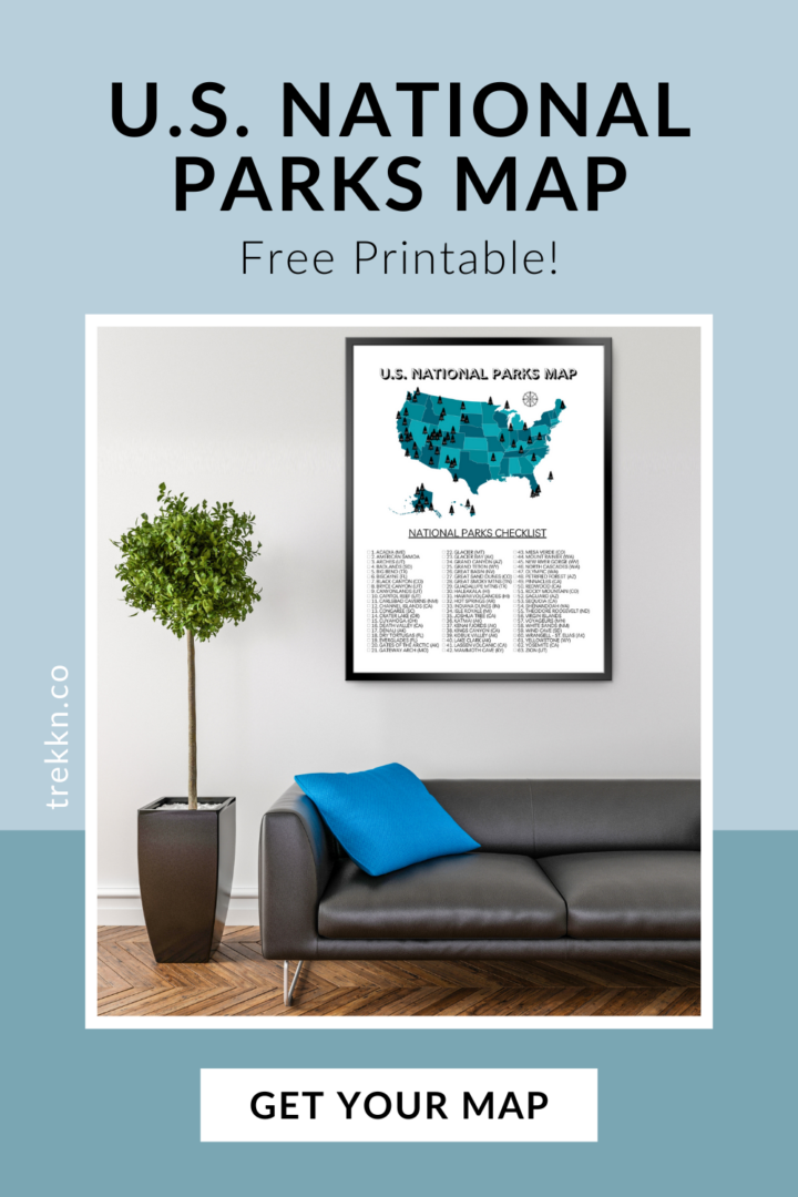 Your Printable U S National Parks Map With All 63 Parks 2023 Us National Parks Map Printable 2 720x1080 