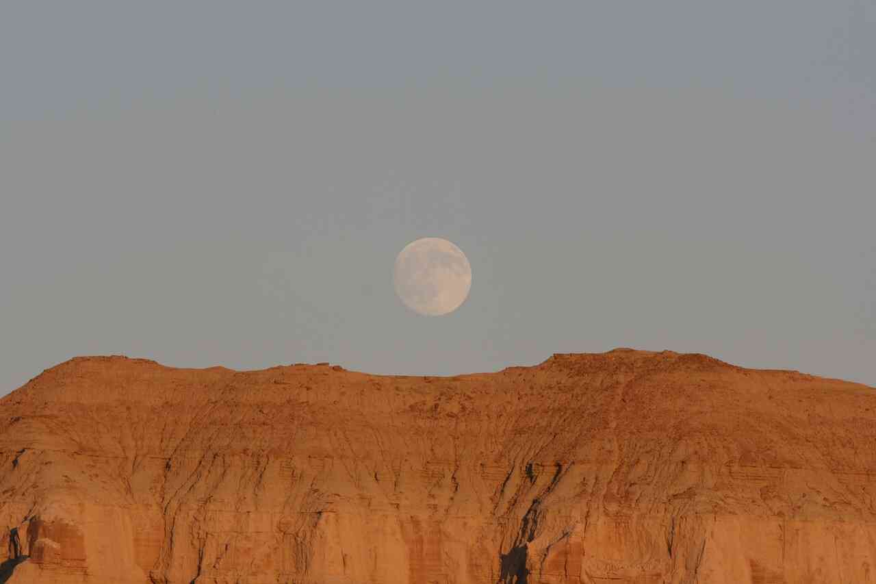Utah Goblin Valley State Park full moon